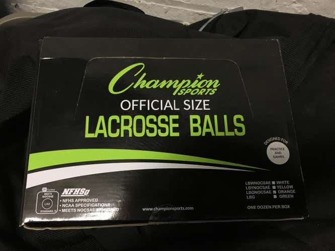 Champion Sports Orange Lacrosse Balls - 12 pack