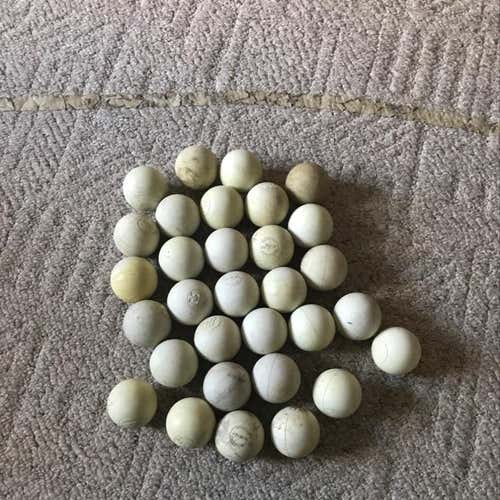32 White Lacrosse Balls