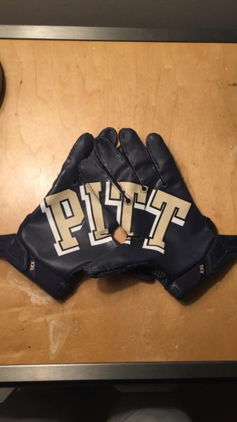 University of Pittsburgh Football Game Worn Nike Receiving Gloves