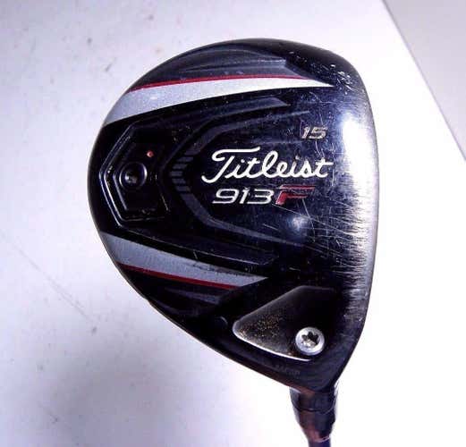 Titleist 913F 3 Fairway Wood RH 15 Degrees Diamana Blue S+82 Stiff Flex Used