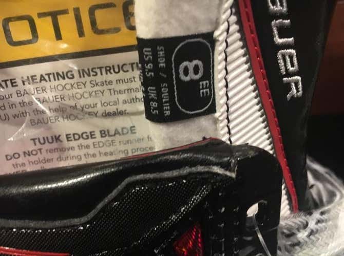 Brand New 2016 Model Bauer 1X Skates 8EE