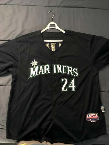 Ken Griffey Jr. Majestic Seattle Mariners #24 Jersey men's 2XL