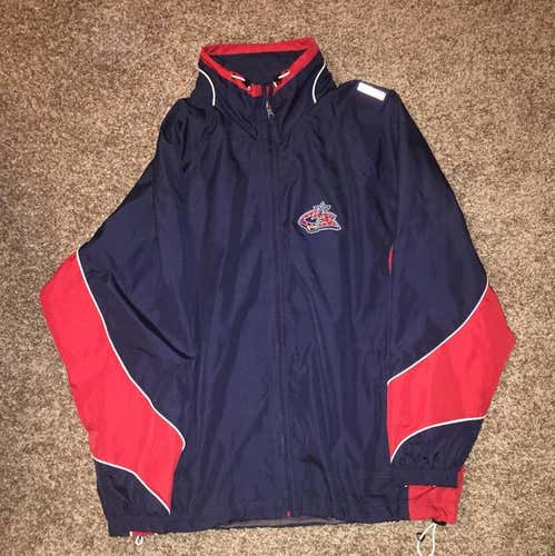 Retro Columbus Blue Jackets Large Windbreaker