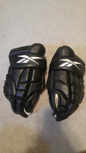 Pro stock Reebok 9k leather hockey gloves 14"