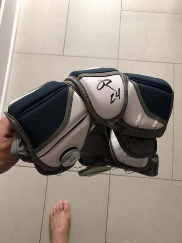 John Grant Jr Signed Bayhawk Elbow Pads