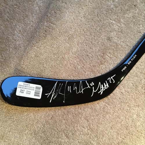Jordan Staal / Max Talbot / Eric Godard Autographed Hockey Stick