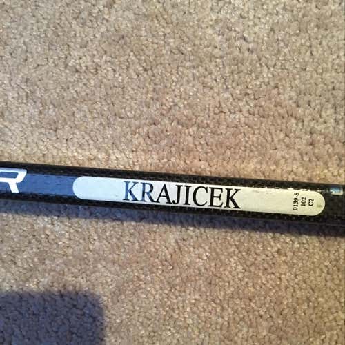 Lukas Krajicek Game Used Broken Stick Lightning