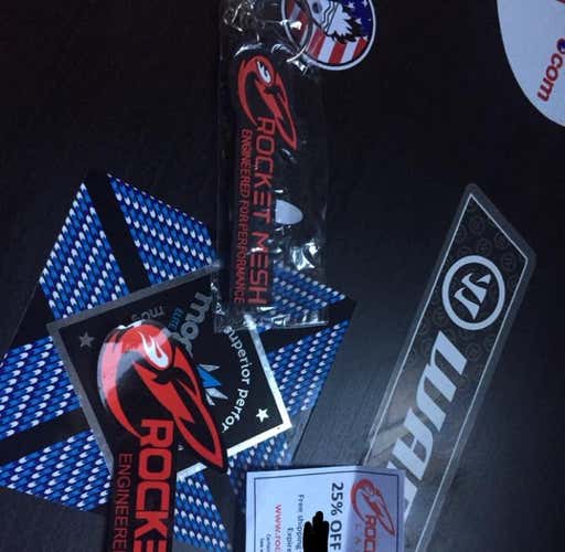 RocketMeshLax Sticker and Keychain