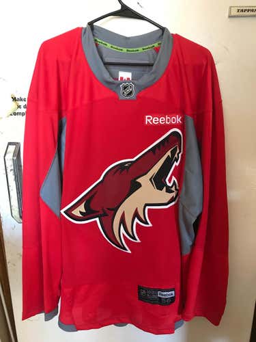 Pro Stock Arizona Coyotes Reebok Edge 3.0 hockey practice jersey size 56