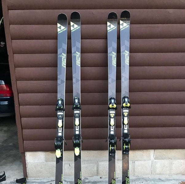 Pair Of 2016 Fischer World Cup RC4 GS 188cm Race Skis