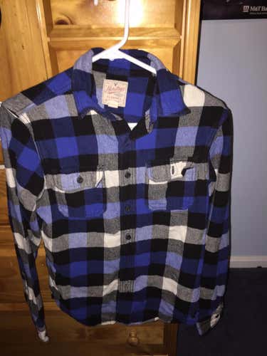Blue American Eagle Flannel Size Adult Small