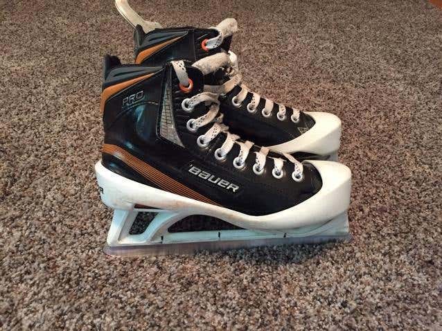 Bauer pro Size 6.5 D Goalie Skates NCAA Return Pro stock
