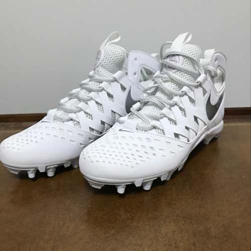 Nike Huarache 5 White Lacrosse Cleats