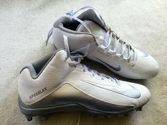 Brand new Size 10 nike Speed Lax Lacrosse cleats White