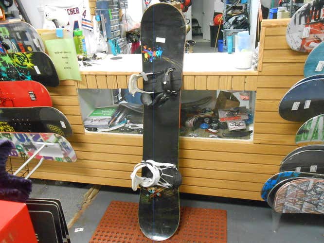 Salomon drift rocker snowboard with Rome SDS bindings