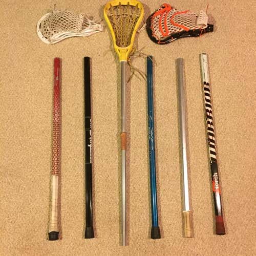 Lacrosse Shafts And Heads (Sell Or Trade Make Offers)