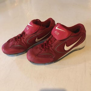 Red Nike Air Baseball Cleats Metal Spike Men’s 8.5