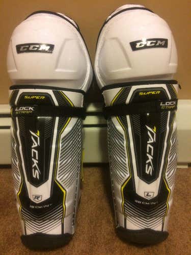 CCM Super Tacks Senior Shin Guards 14" New