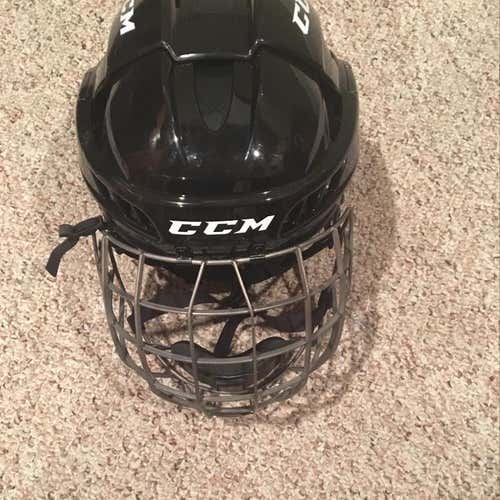 Large Black CCM Fitlight Helmet. Used Once