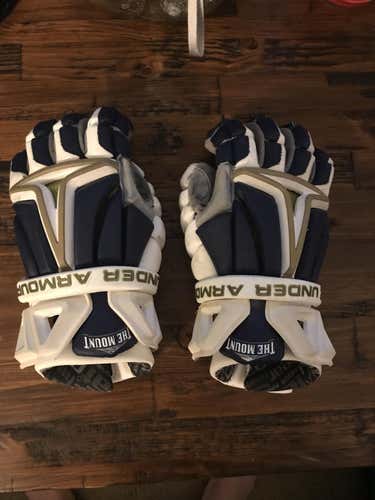 Lightly used Mount St Mary’s UA BioFit Gloves