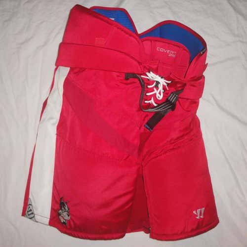 BOSTON UNIVERSITY WARRIOR DT2 COVERT HOCKEY PANTS SENIOR MEDIUM GAME USED
