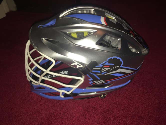 Playoff Game worn Marcus Holman helmet