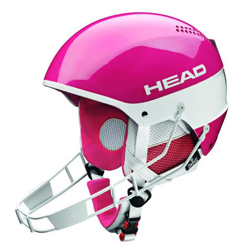 HEAD Stivot Youth SL Helmet + Chinguard Pink M/L