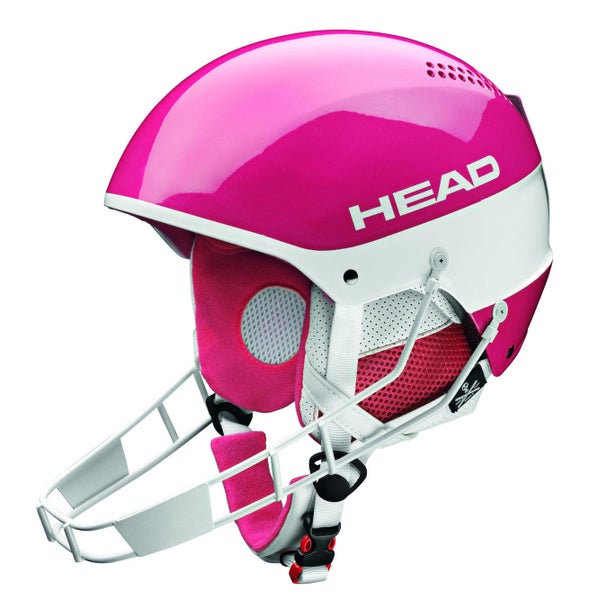 HEAD Stivot Youth SL Helmet + Chinguard Pink M/L