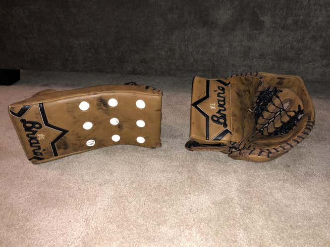 BRIAN'S CUSTOM NEWBUCK GNETIK GLOVE AND SUBZERO BLOCKER GENTLY USED