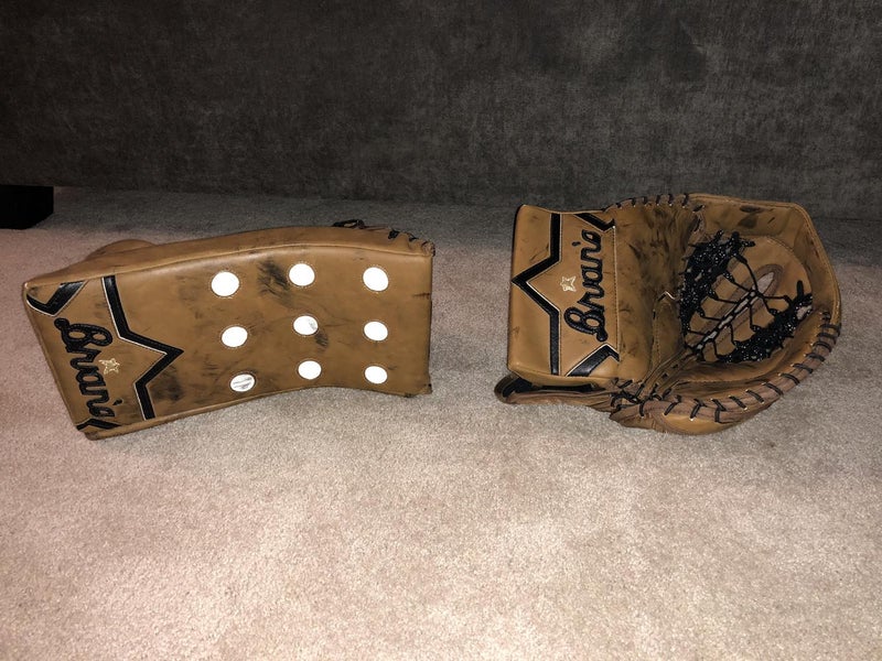 BRIAN'S CUSTOM NEWBUCK GNETIK GLOVE AND SUBZERO BLOCKER GENTLY USED