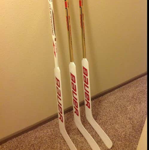 3 Pro Stock Bauer Sticks