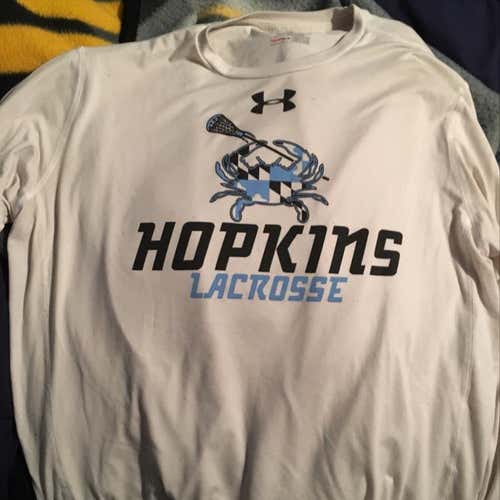 Men’s Large Under Armour Hopkins Lacrosse Long Sleeve Shirt