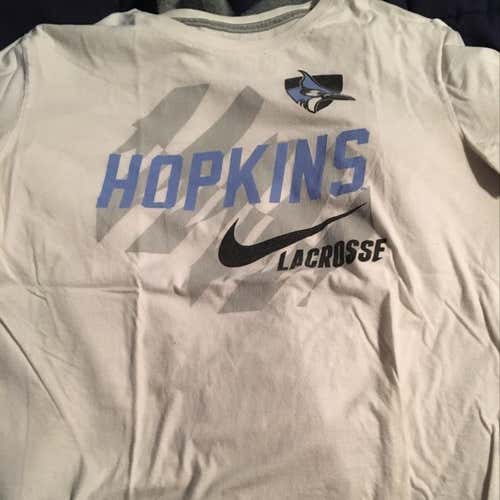 Men’s Large White Nike Hopkins Lacrosse T-shirt