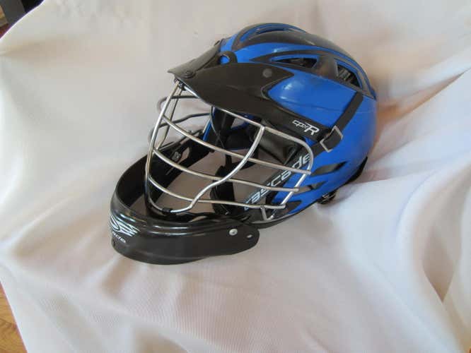 Used Cascade Helmet - CPX-R with Chrome Mask and Goalie Throat Guard