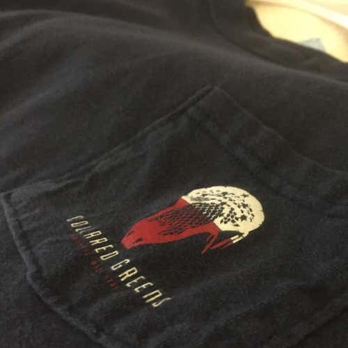 Used Men’s Size Medium Collared Greens Lacrosse Short Sleeve Shirt