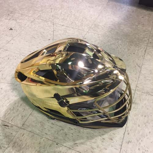 Cascade S Gold Chrome Shell, Gold Mask, Gold Chin - Notre Dame Colors