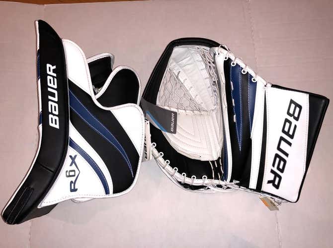Bauer Reflex RX6 senior full right glove and blocker -- new with tags