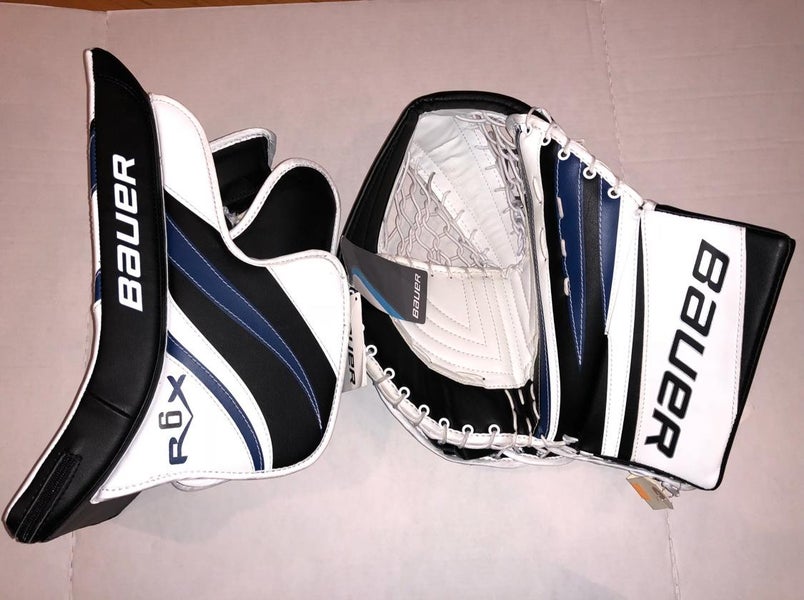 Bauer Reflex RX6 senior full right glove and blocker -- new with tags
