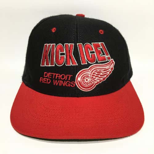 Vintage Detroit Red Wings “Kick Ice” Snapback Hat