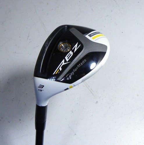 TaylorMade RBZ Stage 2 Hybrid #3 19* Phenom Stiff Flex Graphite LEFT-HANDED +HC