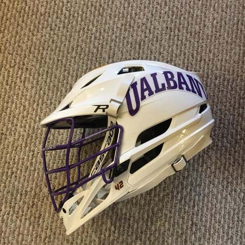 Albany UAlbany Cascade R Lacrosse Helmet White