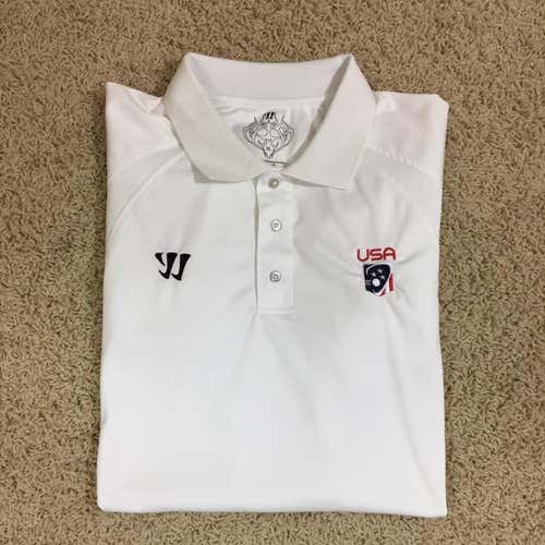 Warrior Team USA Lacrosse Mens Polo Golf Shirt Sz XL