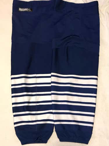 Toronto Maple Leads game used socks size Xl pro stock return