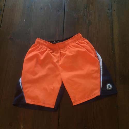 Used Men’s Small Flow Society Orange/Navy Blue Lacrosse Shorts