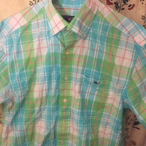 Men’s Small Vineyard Vines Green Pocket Dress Shirt