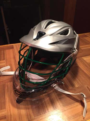NEVER USED: Gray Cascade R Helmet (throat guard not included)