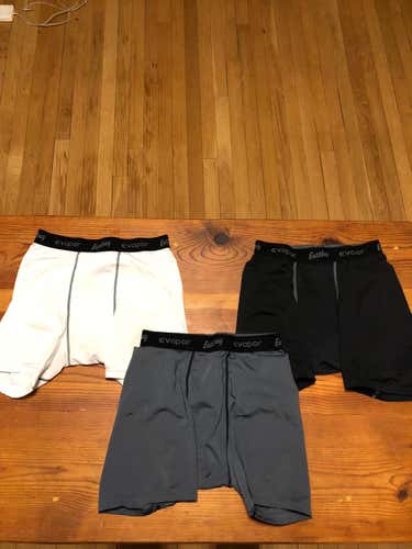 Eastbay Compression Shorts (3 pack/White, Black, Grey)