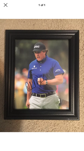 Phil Mickleson Signed 8x10 Golf Photo