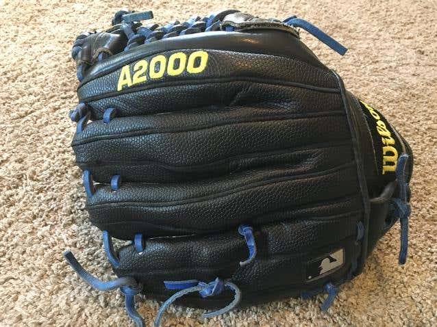 Wilson A2000 SuperSkin Baseball Glove ~ RHT ~ Pro Stock ~ 12" A2000BBCJWSS ~ barely used
