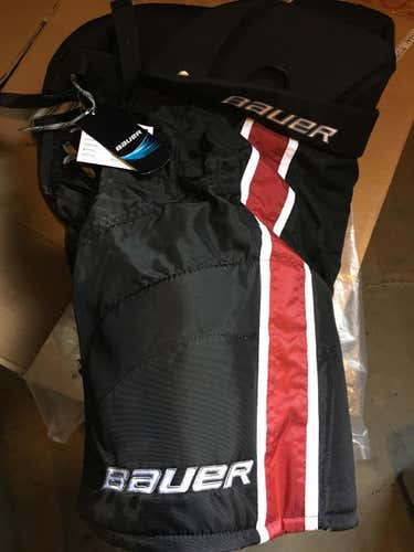BUNDLED ITEMS - NEW Bauer Nexus Custom Performance Pant (Red/White Stripe) - Medium and Large bundle
